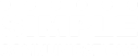 White Simple Communications Logo