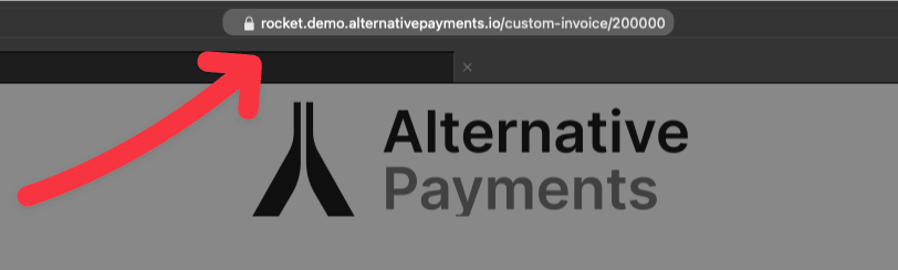 Custom Payment Link URL