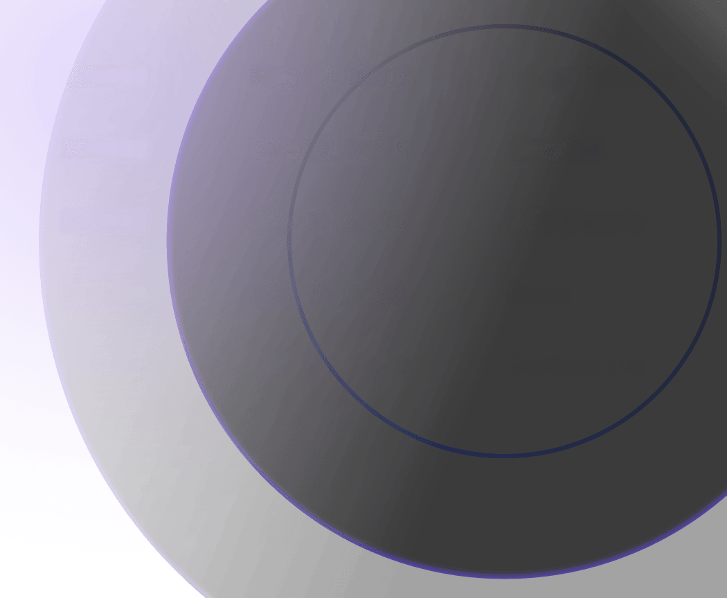 A circle with smaller circle rings inside of it with the color being different shades of grey