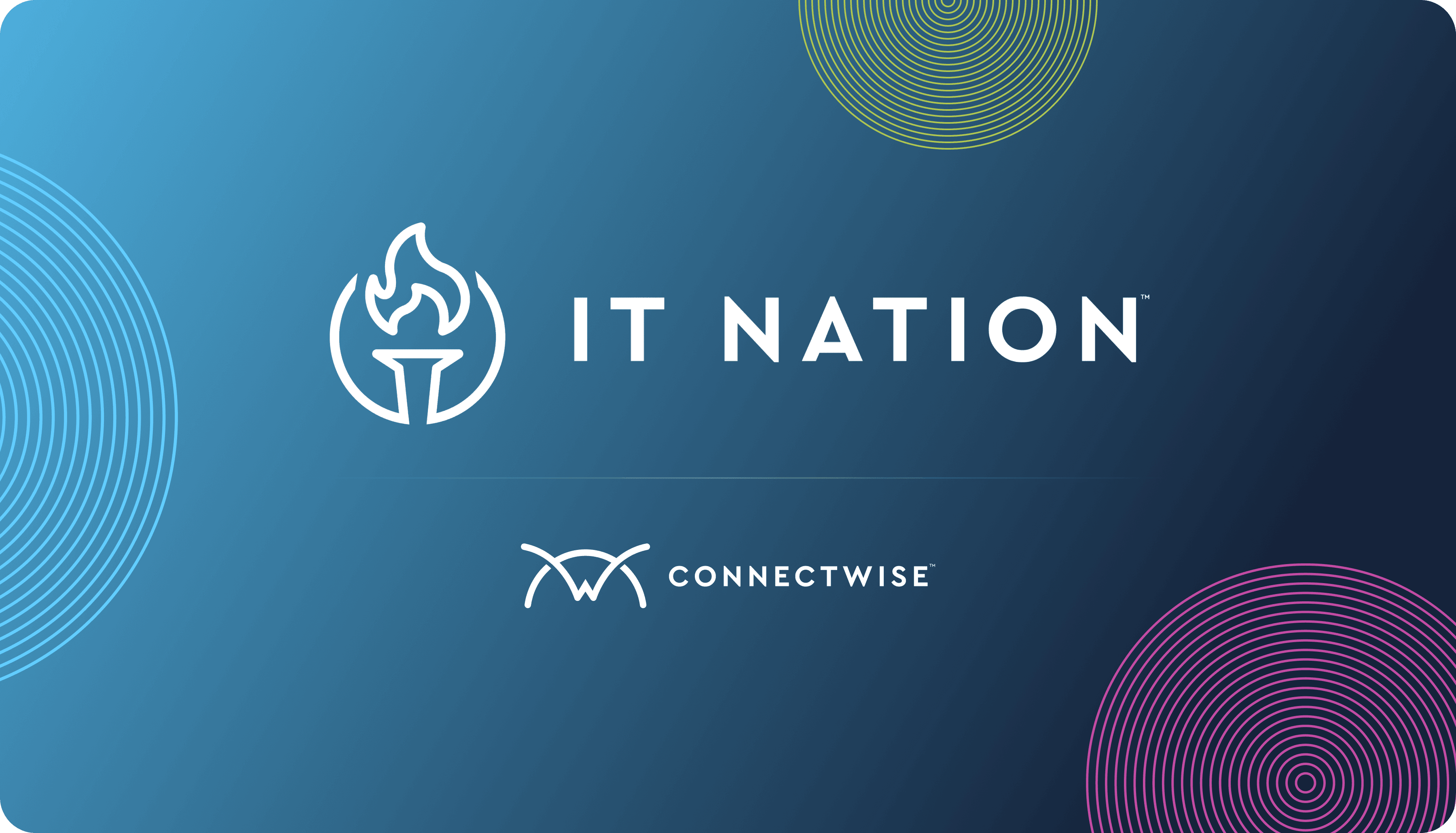 The promotion poster for the conference hosted by Connectwise, IT Nation Connect 2024.
